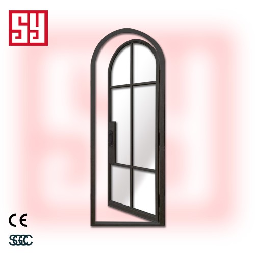 French Style Top Iron Doors Manual Opening  Steel Interior Top for Living Room Bedroom Cloakroom Dining for Mall