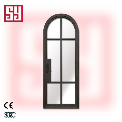 French Style Top Iron Doors Manual Opening  Steel Interior Top for Living Room Bedroom Cloakroom Dining for Mall