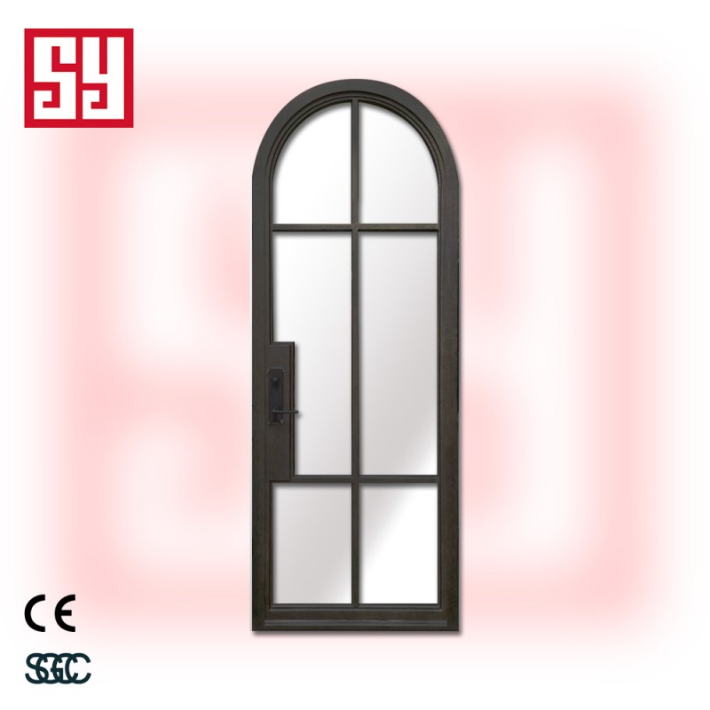 French Style Top Iron Doors Manual Opening  Steel Interior Top for Living Room Bedroom Cloakroom Dining for Mall