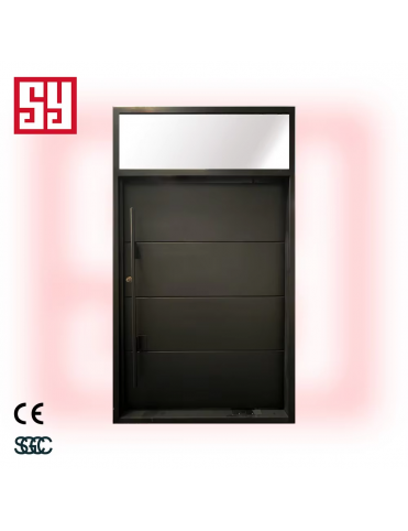 Modern Large Aluminum Pivot Entry Door Custom Design Exterior Front Security Anti-Theft Factory Price Hot Sale for Apartments