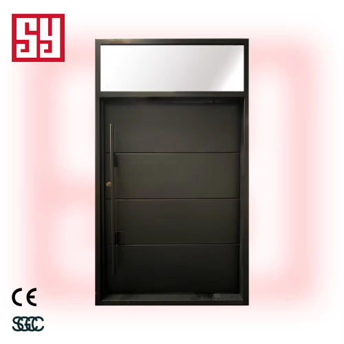 Modern Large Aluminum Pivot Entry Door Custom Design Exterior Front Security Anti-Theft Factory Price Hot Sale for Apartments