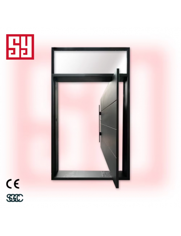 Modern Large Aluminum Pivot Entry Door Custom Design Exterior Front Security Anti-Theft Factory Price Hot Sale for Apartments