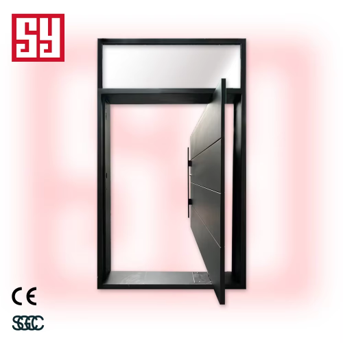 Modern Large Aluminum Pivot Entry Door Custom Design Exterior Front Security Anti-Theft Factory Price Hot Sale for Apartments