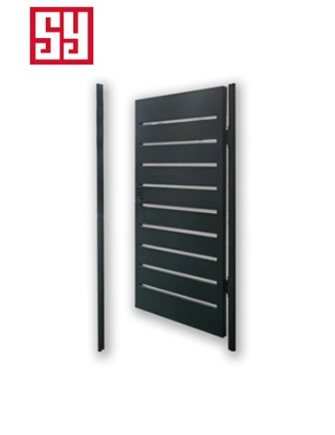 Automatic sliding iron swing doors for houses and apartments, iron-steel frame villa housing applications with metal hinges