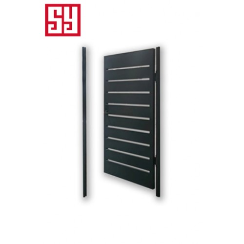 Automatic sliding iron swing doors for houses and apartments, iron-steel frame villa housing applications with metal hinges