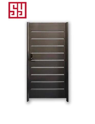 Automatic sliding iron swing doors for houses and apartments, iron-steel frame villa housing applications with metal hinges