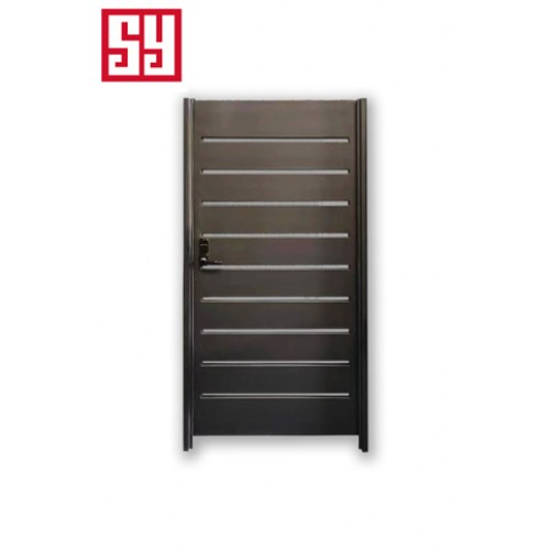 Automatic sliding iron swing doors for houses and apartments, iron-steel frame villa housing applications with metal hinges