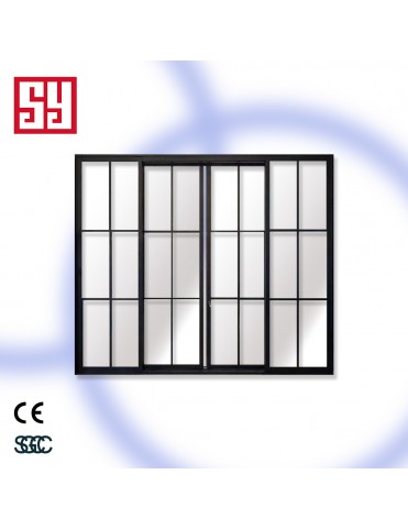 Top Modern Anti-Theft Sliding Wrought Iron Window Grills Manual Opening Entry for Interior/Outdoor for Apartments Villas