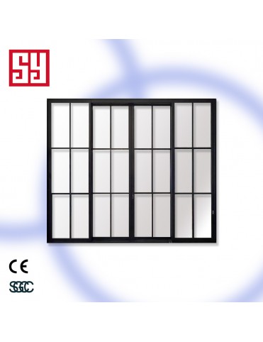 Top Modern Anti-Theft Sliding Wrought Iron Window Grills Manual Opening Entry for Interior/Outdoor for Apartments Villas