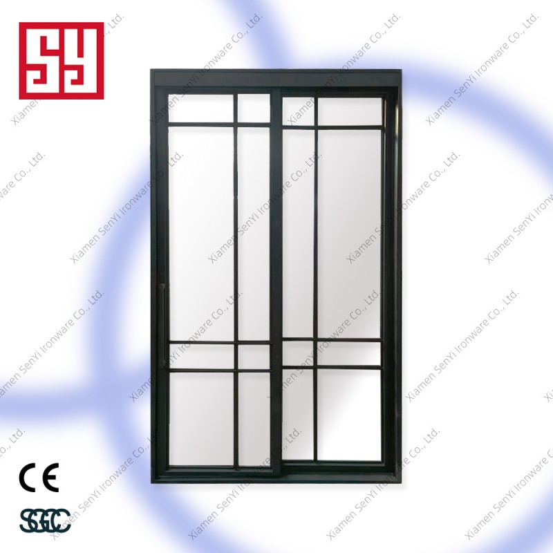 Custom Modern SY Wrought Iron Garden Gate and Sliding Door Outdoor Villa Exterior for Courtyard Application