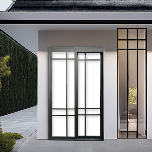 Custom Modern SY Wrought Iron Garden Gate and Sliding Door Outdoor Villa Exterior for Courtyard Application