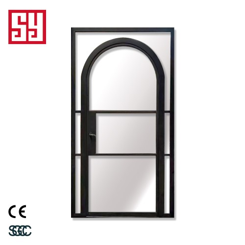 Steel Glass French Interior Door with Sound Insulation Stainless Steel Screen for Living Room