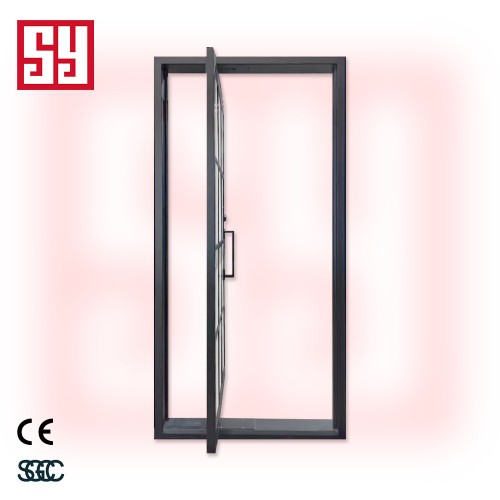 Double Steel Iron Security Door Openings Closures Traditional Minimalist Design for Entry Supermarket Hospital Fire Prevention
