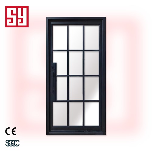 Double Steel Iron Security Door Openings Closures Traditional Minimalist Design for Entry Supermarket Hospital Fire Prevention