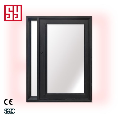 Modern Stainless Steel Pivot Door with Wrought Iron Finished Surface Sound Insulation for Entry Front Entrance Villa Application