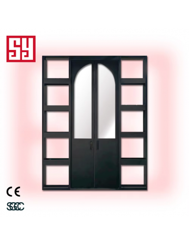 Custom Designed Modern Stainless Steel Folding Screen Interior Garage Acoustic Thermal Insulation Floor-to-Ceiling Glass