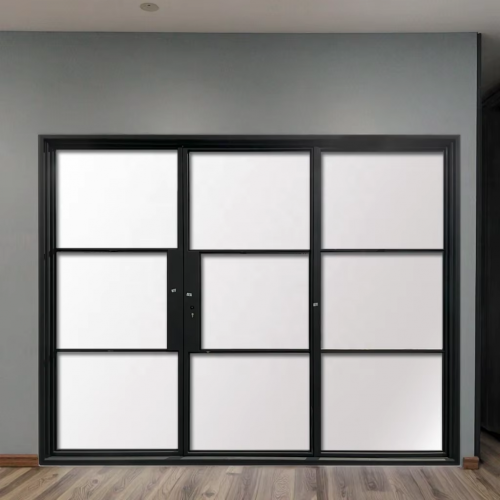 Modern Design Stainless Steel Bi-Fold Doors with Tempered Glass Finish Folding Door Type for Home Use