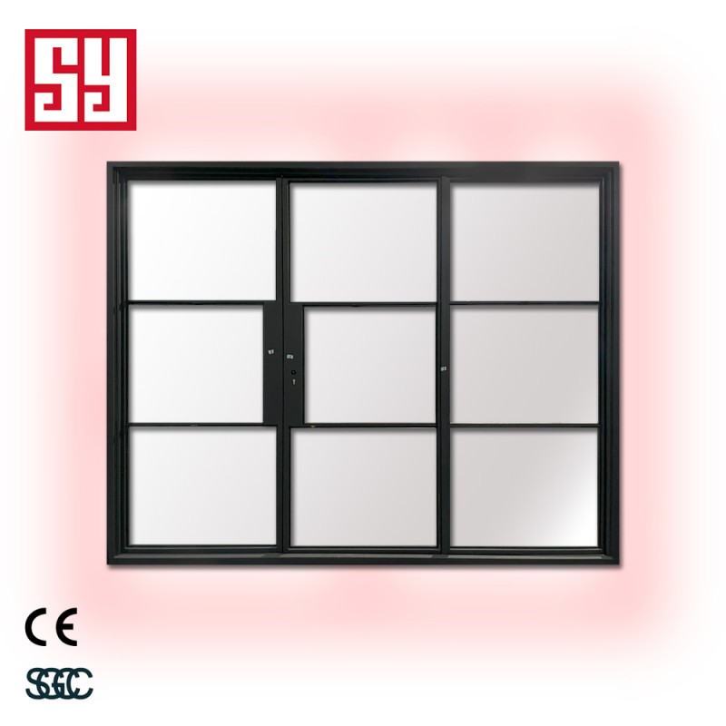 Modern Design Stainless Steel Bi-Fold Doors with Tempered Glass Finish Folding Door Type for Home Use