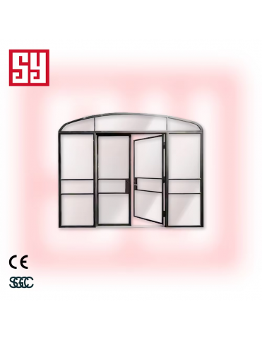 Modern Luxury French Style Wrought Iron Door Customized Private Steel with Foldable Opening and Finished Surface