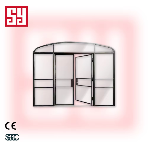 Modern Luxury French Style Wrought Iron Door Customized Private Steel with Foldable Opening and Finished Surface