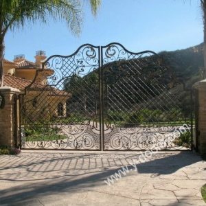 Wrought Iron Hand Forged Steel Main Gate SY-GT-M813