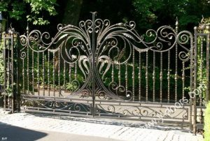 Wrought Iron Hand Forged Steel Main Gate SY-GT-M814