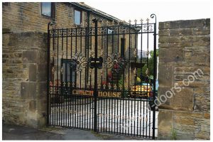 Wrought Iron Hand Forged Steel Main Gate SY-GT-M822