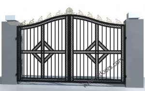 Wrought Iron Hand Forged Steel Main Gate SY-GT-M827