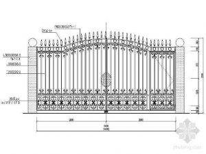 Wrought Iron Hand Forged Steel Main Gate SY-GT-M829