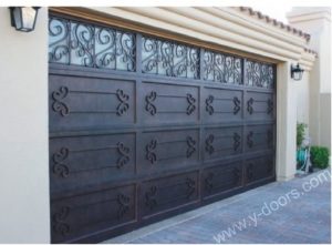 Hand forged Wrought Iron Steel Garage Door SY-GD-M501