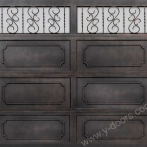Hand forged Wrought Iron Steel Garage Door SY-GD-M503