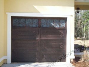 Hand forged Wrought Iron Steel Garage Door SY-GD-M504