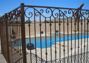 Wrought Iron Hand Forged Steel Fence SY-FR-M910