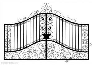 Wrought Iron Hand Forged Steel Main Gate SY-GT-M831