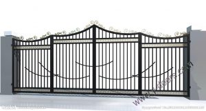 Wrought Iron Hand Forged Steel Main Gate SY-GT-M832