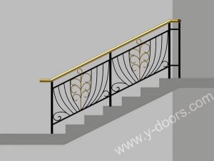 Wrought Iron Hand Forged Steel Railing SY-Rl-M906
