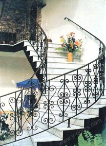 Wrought Iron Hand Forged Steel Railing SY-Rl-M915