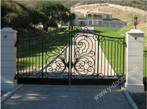 Wrought Iron Hand Forged Steel Main Gate SY-GT-M805