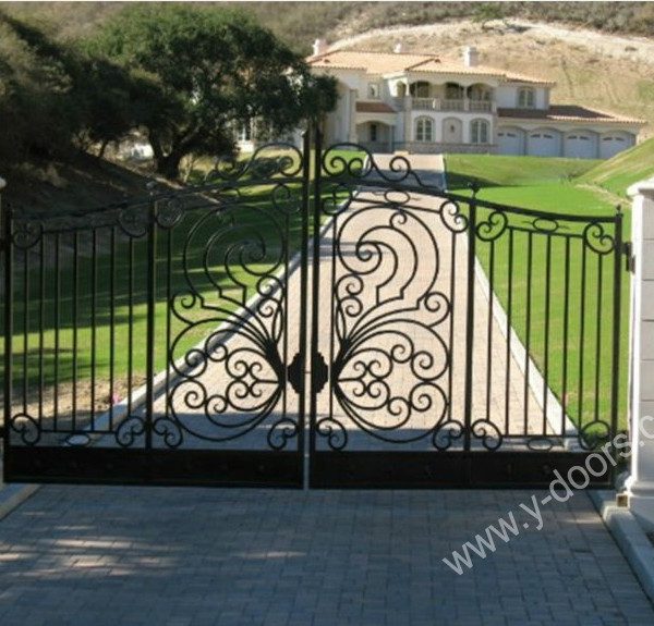 Wrought Iron Hand Forged Steel Main Gate SY-GT-M805