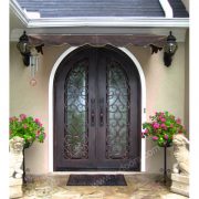 radius-top-hand-forged-wrought-iron-double-entry-door-sy-dr-m6037-rtrp-