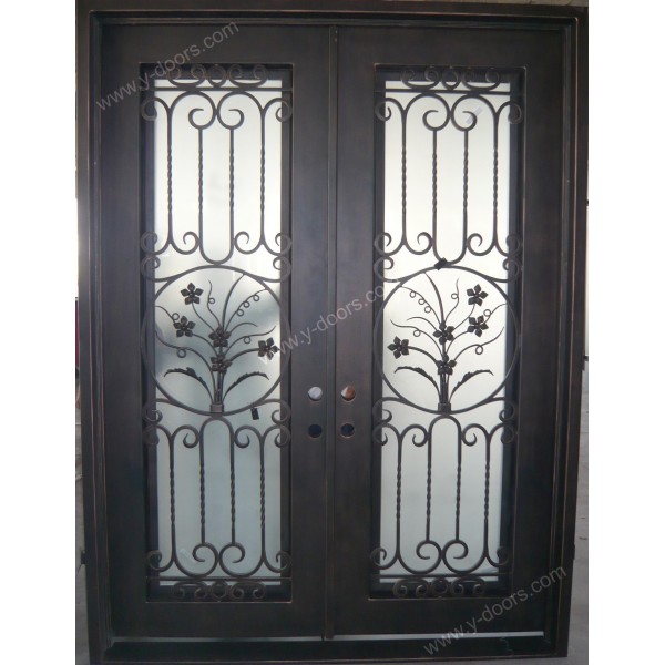 square-top-hand-forged-wrought-iron-double-entry-door-sy-dr-m6028-stsp-