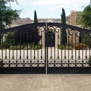 Wrought Iron builds custom entry and driveway gates 1