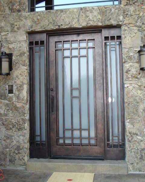 wrought iron entry double door (54)